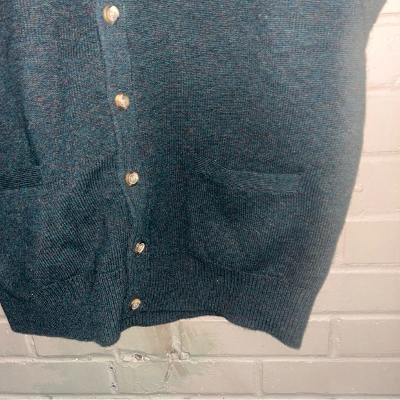 NWT Jos. A. Bank Green Marled Lambswool Suit Vest Made in Hong Kong XL - Picture 4 of 11